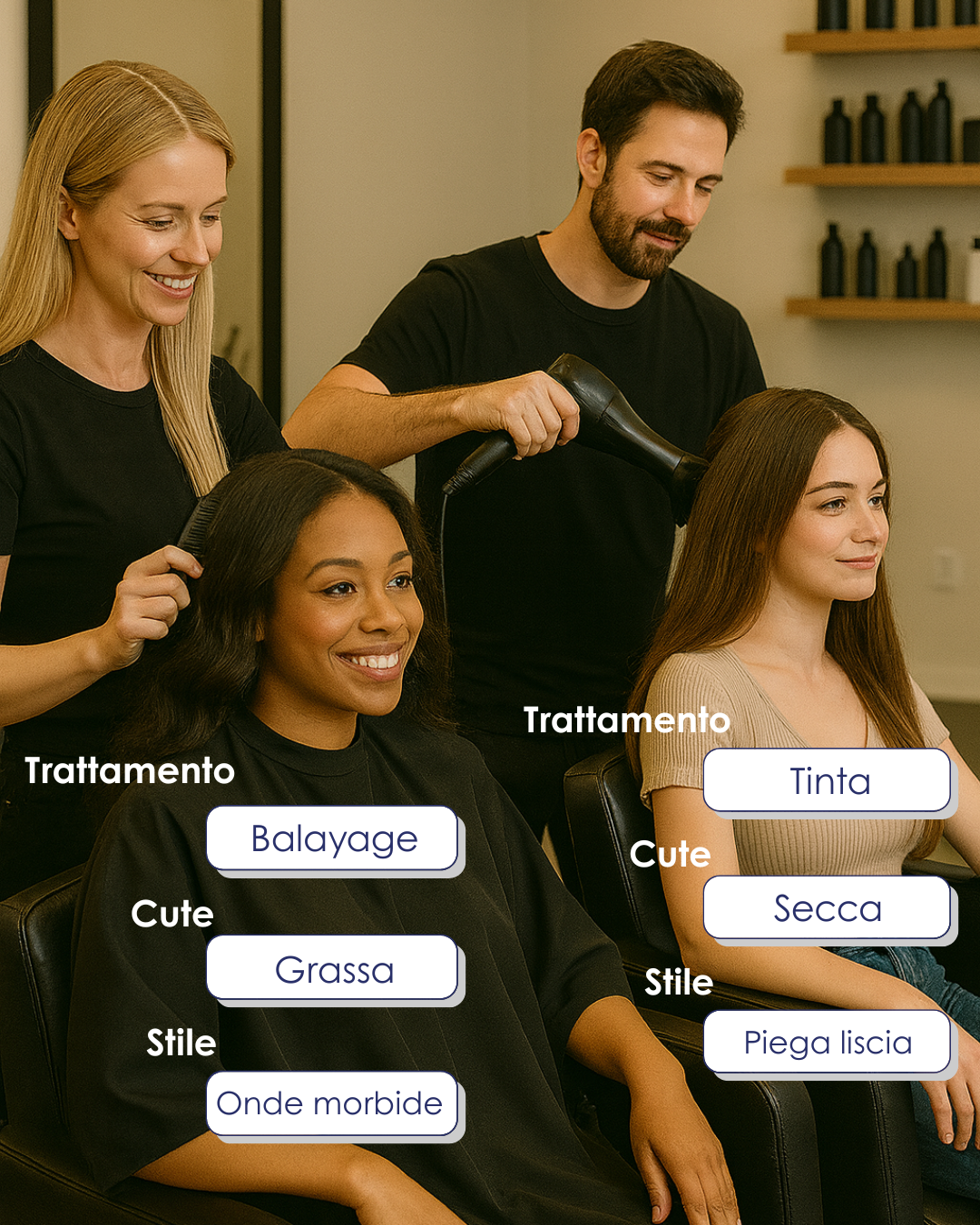 campi personalizzati per titolari di saloni e centri estetici